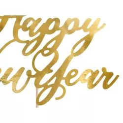 1 topper doré "Happy New Year"