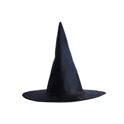 1 schwarzer Hexenhut