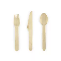 Holzbesteck-Set