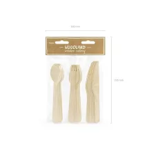 Wooden cutlery set