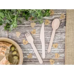 Wooden cutlery set