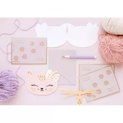 6 Katze Einladungskarten