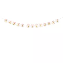 Guirlande chat "Happy Birthday"