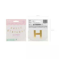 Cat garland "Happy Birthday"