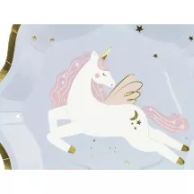 6 Kleine Einhorn Pappteller