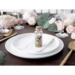 12 Small glass bottles with cork