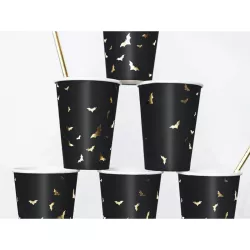 6 bicchieri di carta pipistrello