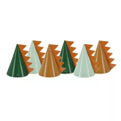 6 Party hats dinosaur