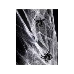 10 black plastic spiders