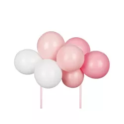 Pink balloons cake topper