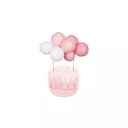 Rosa Luftballons Cake Topper