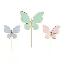 9 Butterflies cake toppers