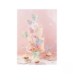 9 Butterflies cake toppers
