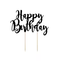 1 cake topper nero - Buon compleanno