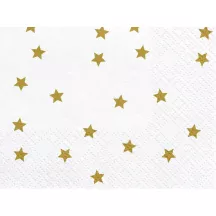 20 tovaglioli stelle dorate