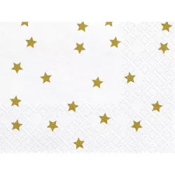 20 Golden stars Napkins