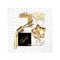 20 Golden stars Napkins