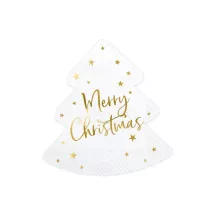 20 "Merry Christmas" Christmas tree napkins
