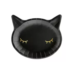 Assiettes "Chat noir"