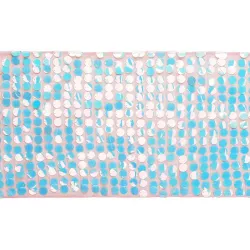 Iridescent glitter table runner