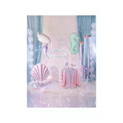 Iridescent glitter table runner