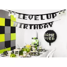 Video game garland "Level up Birthday"