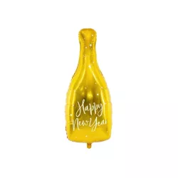1 bottiglia di champagne con palloncini in foil 3D