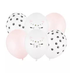 6 Luftballons "Katze"