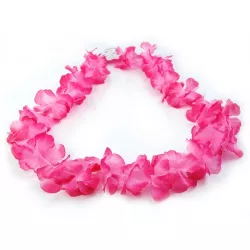 Flower necklace "Hawaï" pink