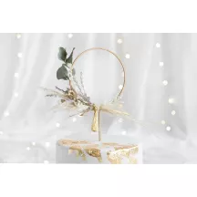 Topper per torta "cerchio di legno