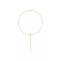 Cake Topper "Cercle en bois"