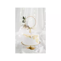 Topper per torta "cerchio di legno