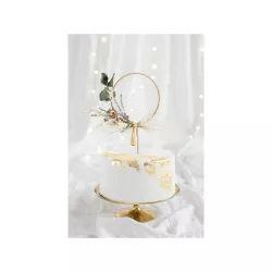 Cake Topper "Cercle en bois"