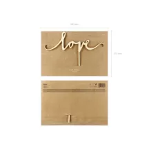 Cake Topper "Love" in wood