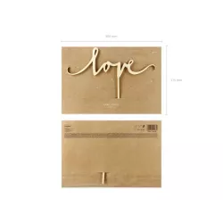 Cake Topper "Love" en bois