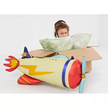 Ballon 3D "avion" - aluminium