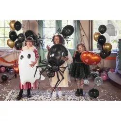 1 3D black spider balloon foil