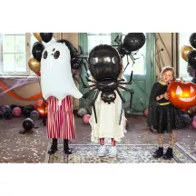 1 palloncino 3D a forma di ragno nero in alluminio