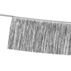 1 silver fringes garland