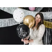 1 silver fringes garland