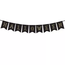 Girlande "Halloween" schwarz-gold