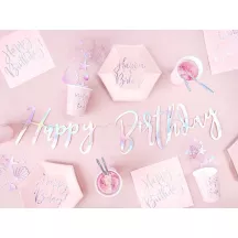 Garland "Happy Birthday" - iridescent