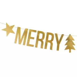 1 ghirlanda "Buon Natale" oro