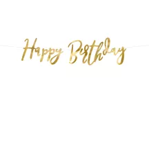 Guirlande Happy Birthday - or