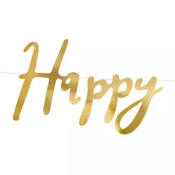 Guirlande Happy Birthday - or