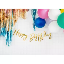 Garland Happy Birthday - gold