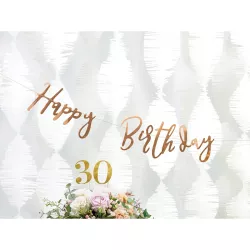 Girlande Happy Birthday - rosagold
