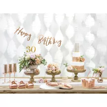 Garland Happy Birthday - pink gold