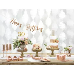Garland Happy Birthday - pink gold
