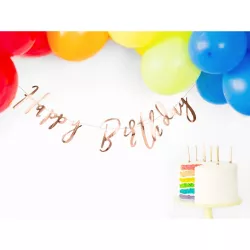 Ghirlanda Buon Compleanno - oro rosa